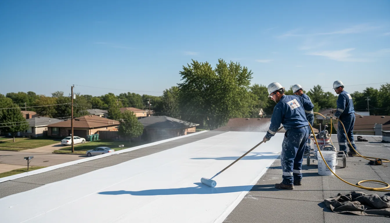 Commercial roof coating in Cade, LA near me